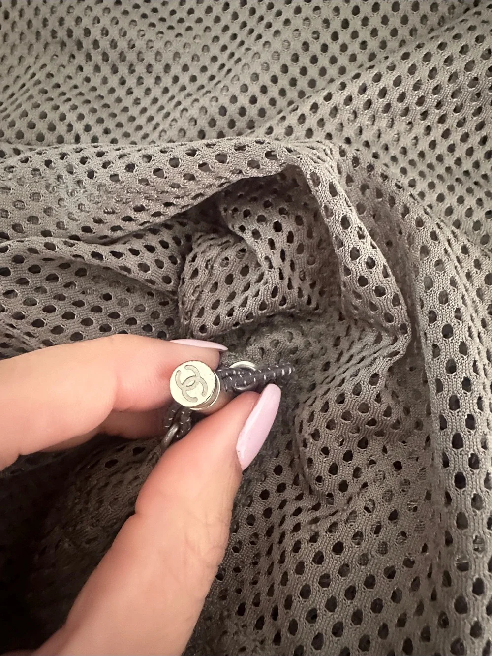 RARE CHANEL Mesh Sleeveless Tank Top